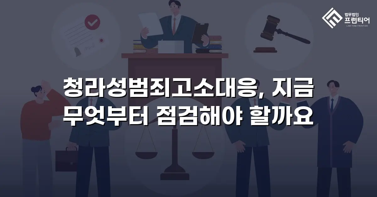 청라성범죄고소대응, 지금 무엇부터 점검해야 할까요