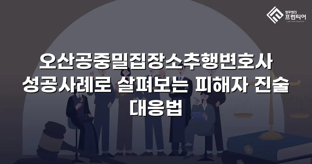 오산공중밀집장소추행변호사 성공사례로 살펴보는 피해자 진술 대응법