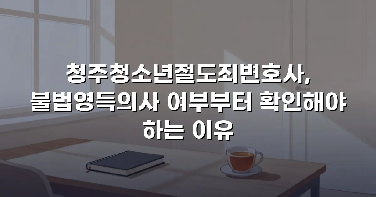 청주청소년절도죄변호사, 불법영득의사 여부부터 확인해야 하는 이유