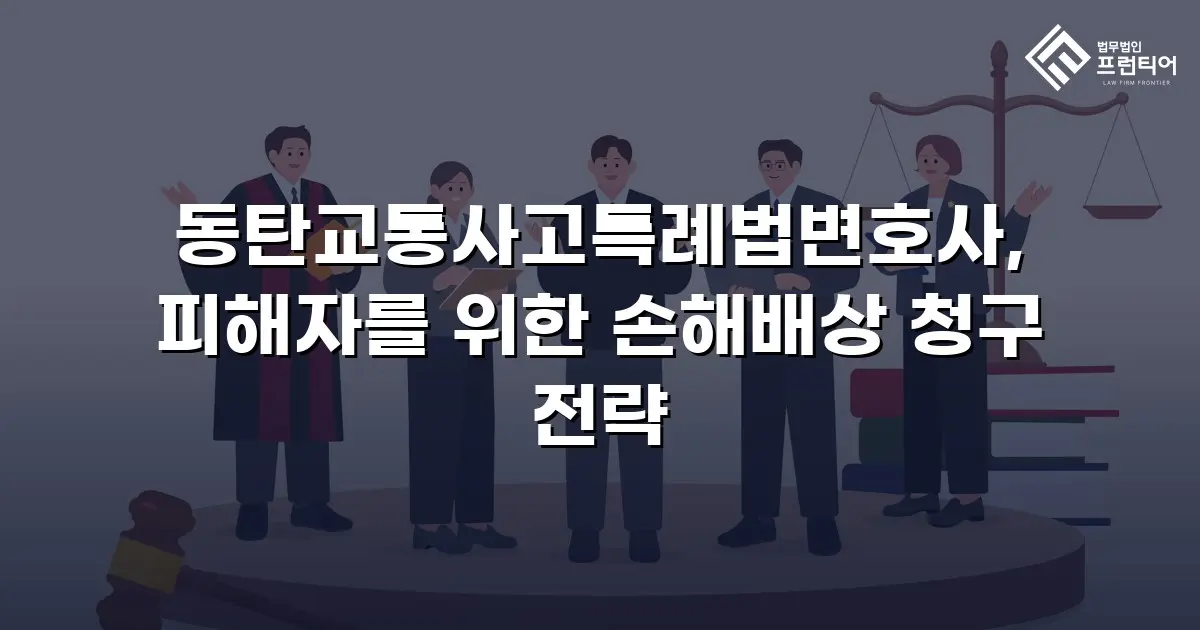 동탄교통사고특례법변호사, 피해자를 위한 손해배상 청구 전략
