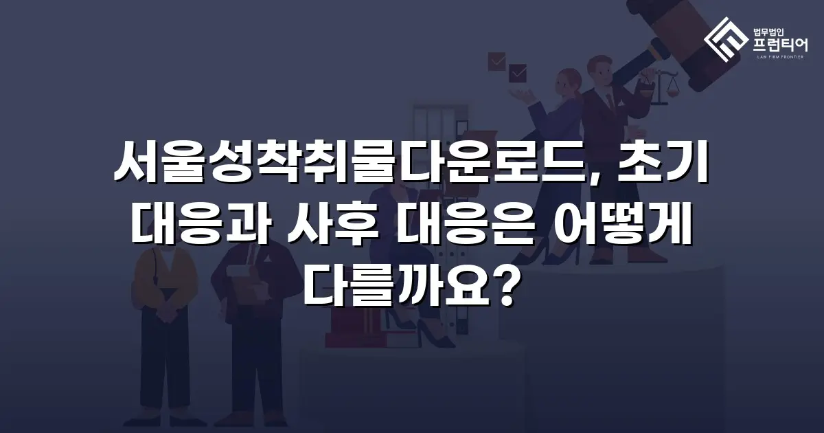 서울성착취물다운로드, 초기 대응과 사후 대응은 어떻게 다를까요?