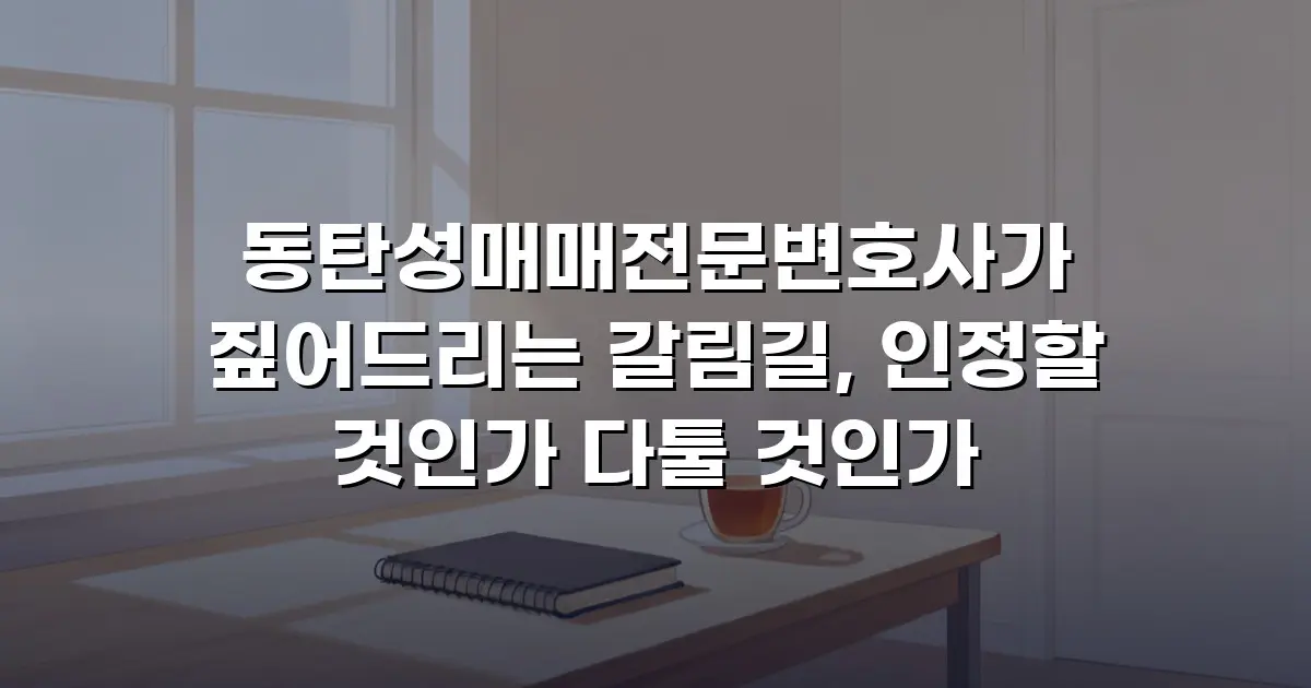 동탄성매매전문변호사가 짚어드리는 갈림길, 인정할 것인가 다툴 것인가