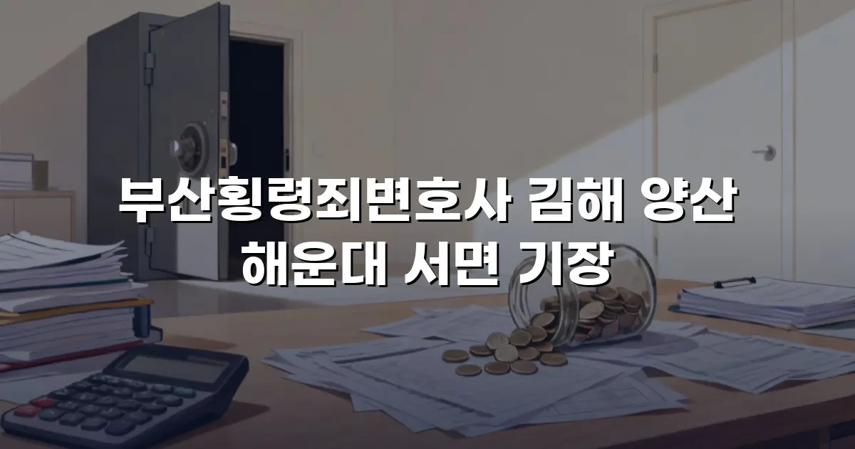 부산횡령죄변호사 김해 양산 해운대 서면 기장