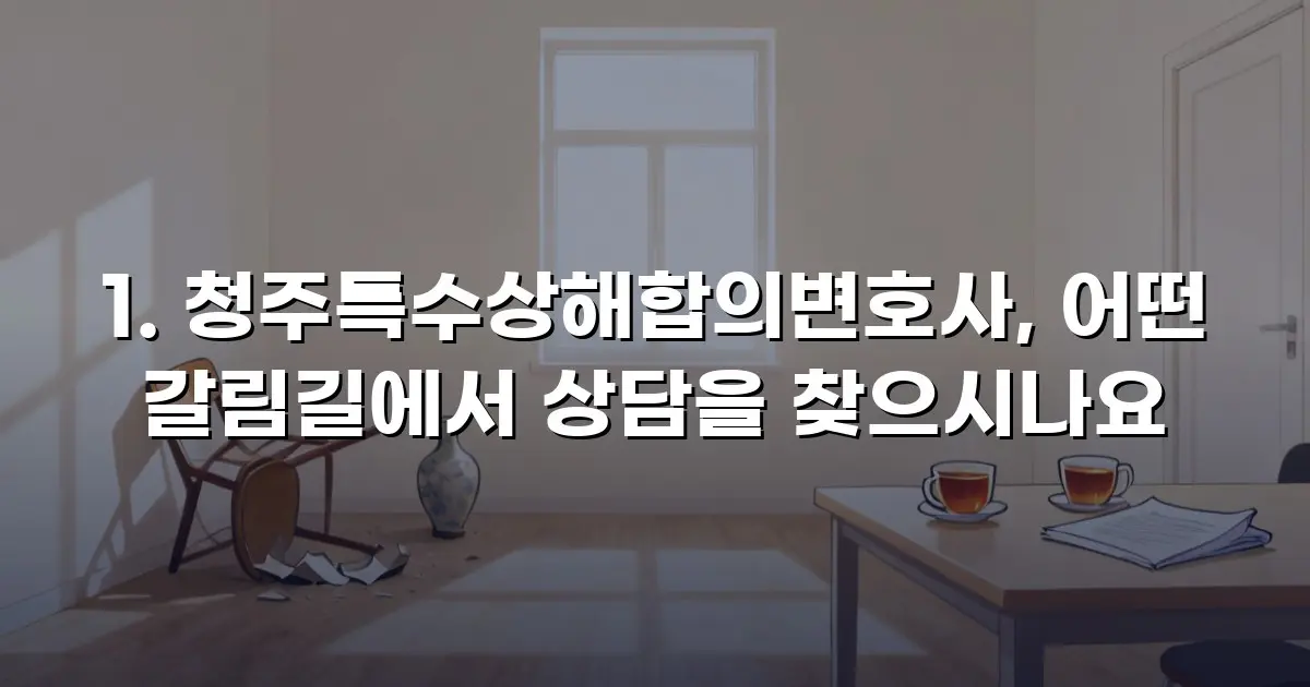 청주특수상해합의변호사, 어떤 갈림길에서 상담을 찾으시나요