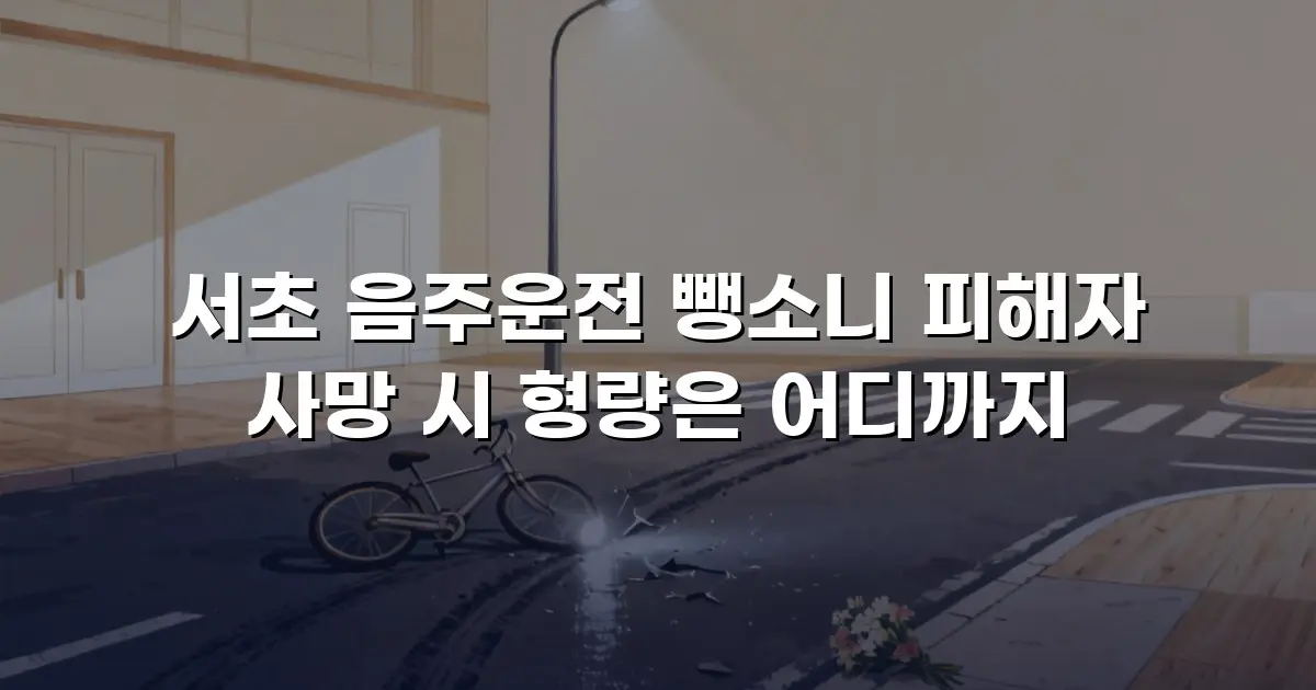 서초 음주운전 뺑소니 피해자 사망 시 형량은 어디까지