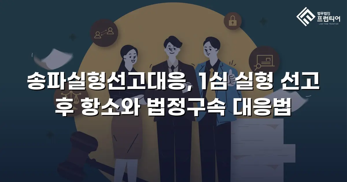 송파실형선고대응, 1심 실형 선고 후 항소와 법정구속 대응법