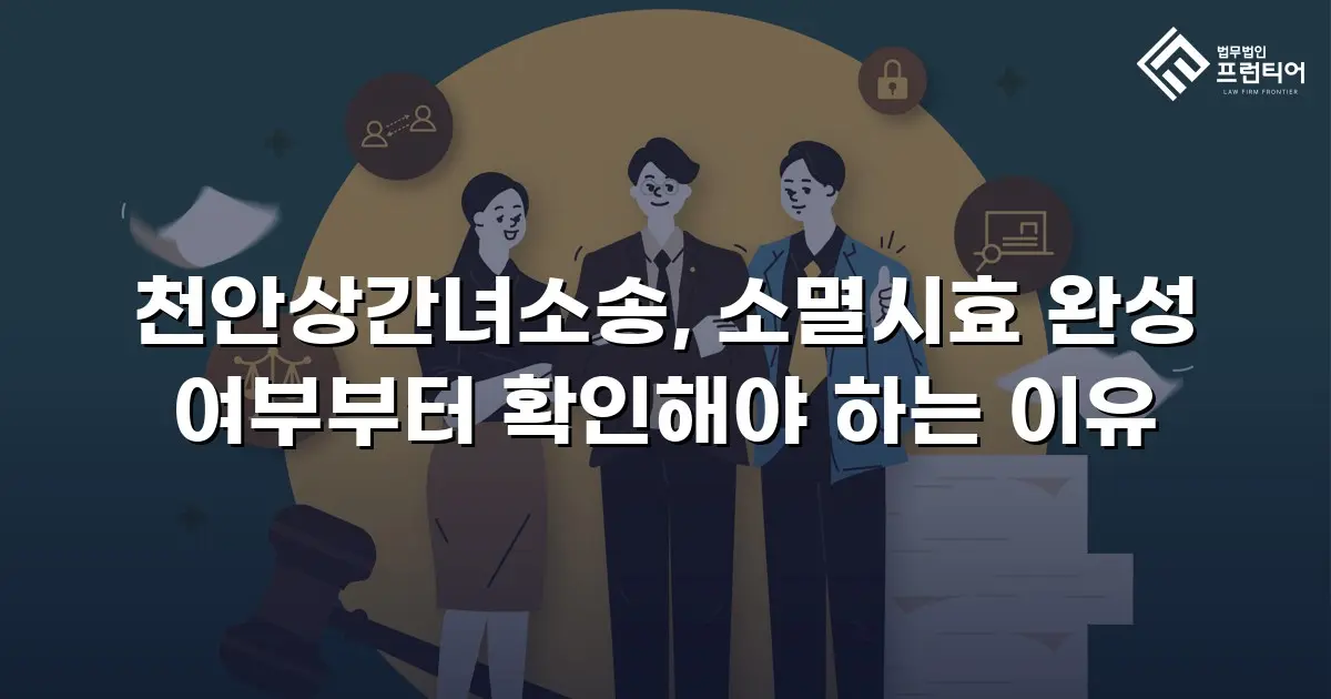 천안상간녀소송, 소멸시효 완성 여부부터 확인해야 하는 이유