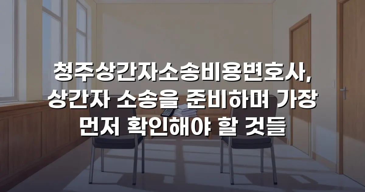 청주상간자소송비용변호사, 상간자 소송을 준비하며 가장 먼저 확인해야 할 것들