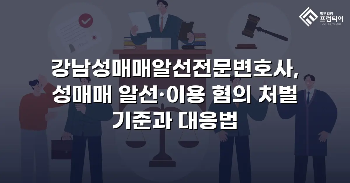 강남성매매알선전문변호사, 성매매 알선·이용 혐의 처벌 기준과 대응법