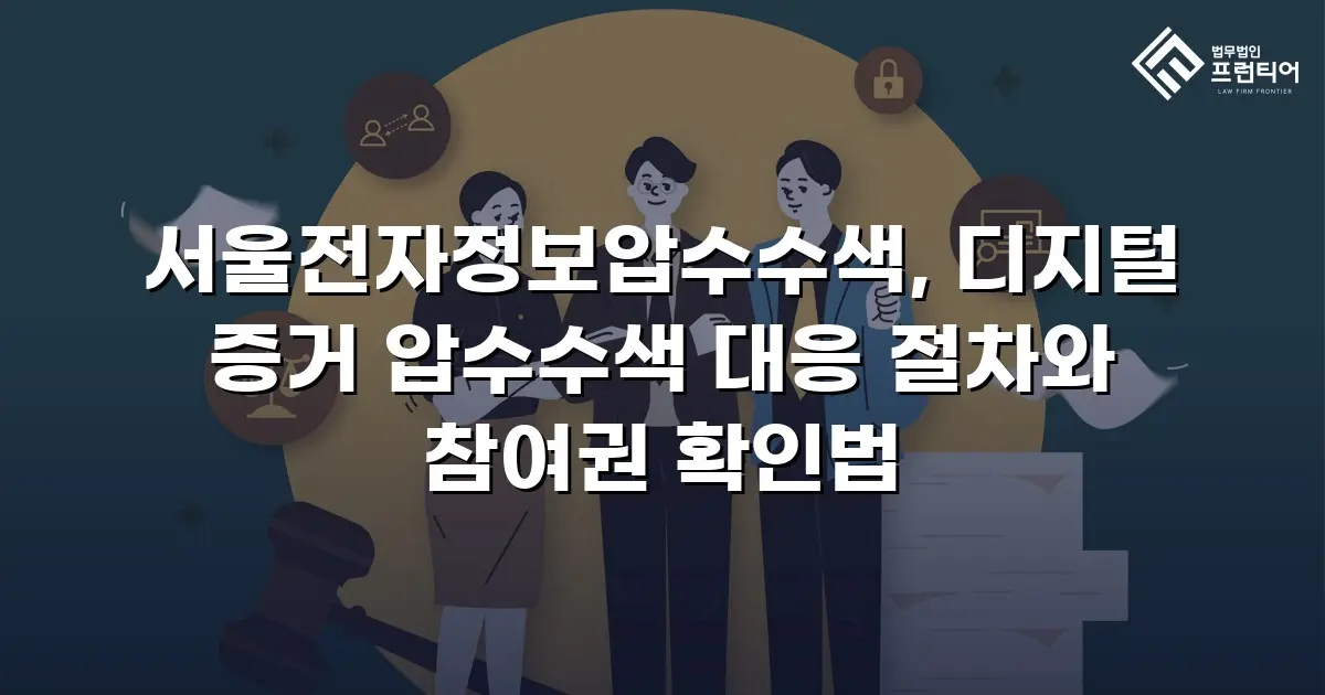 서울전자정보압수수색, 디지털 증거 압수수색 대응 절차와 참여권 확인법
