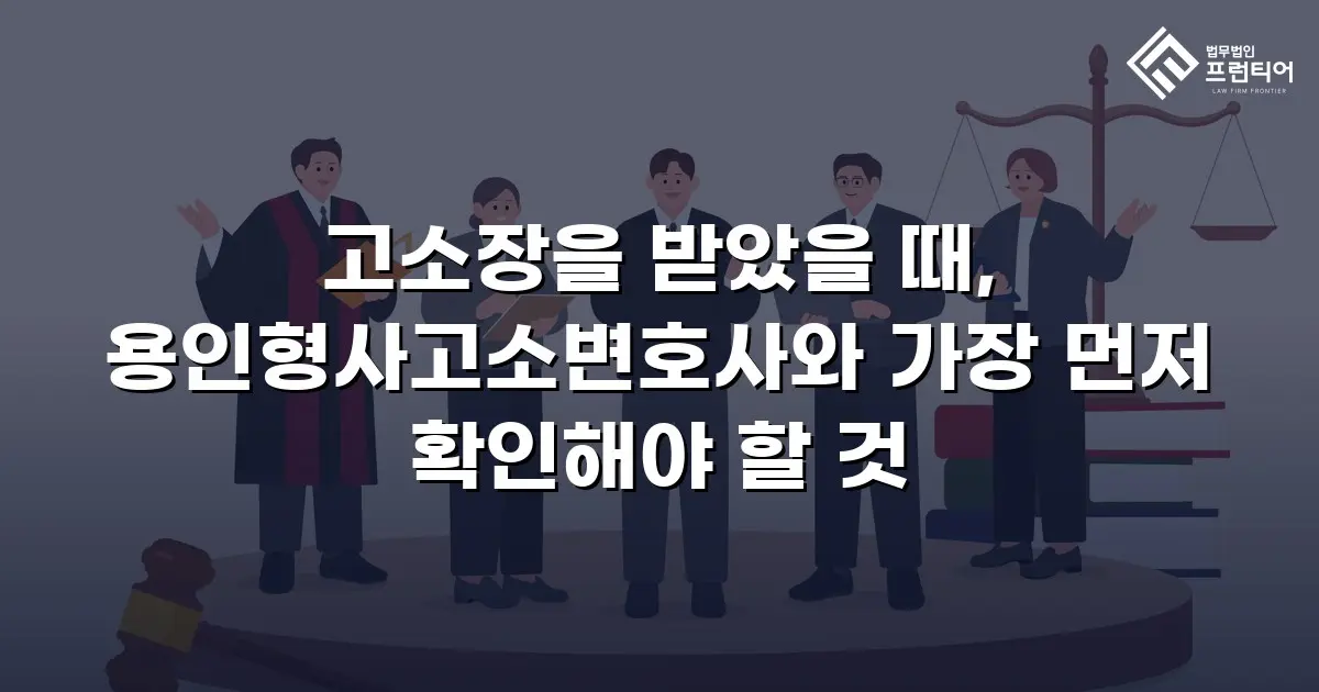 고소장을 받았을 때, 용인형사고소변호사와 가장 먼저 확인해야 할 것