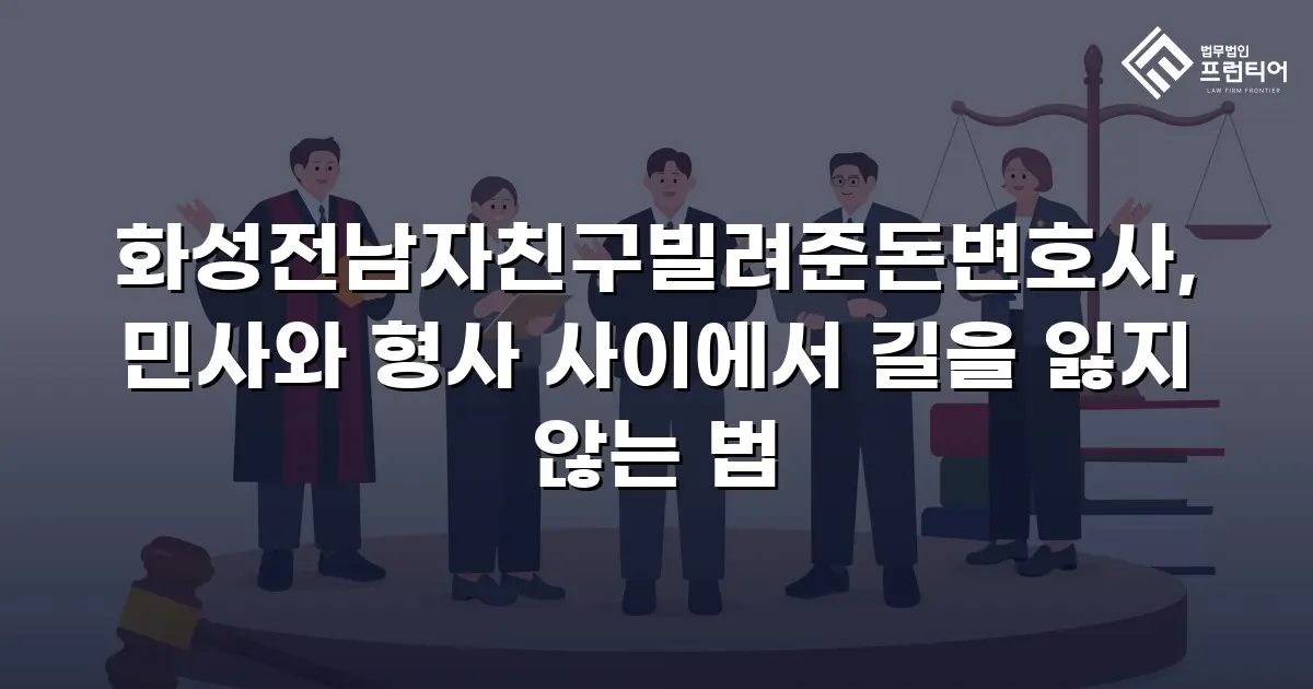 화성전남자친구빌려준돈변호사, 민사와 형사 사이에서 길을 잃지 않는 법