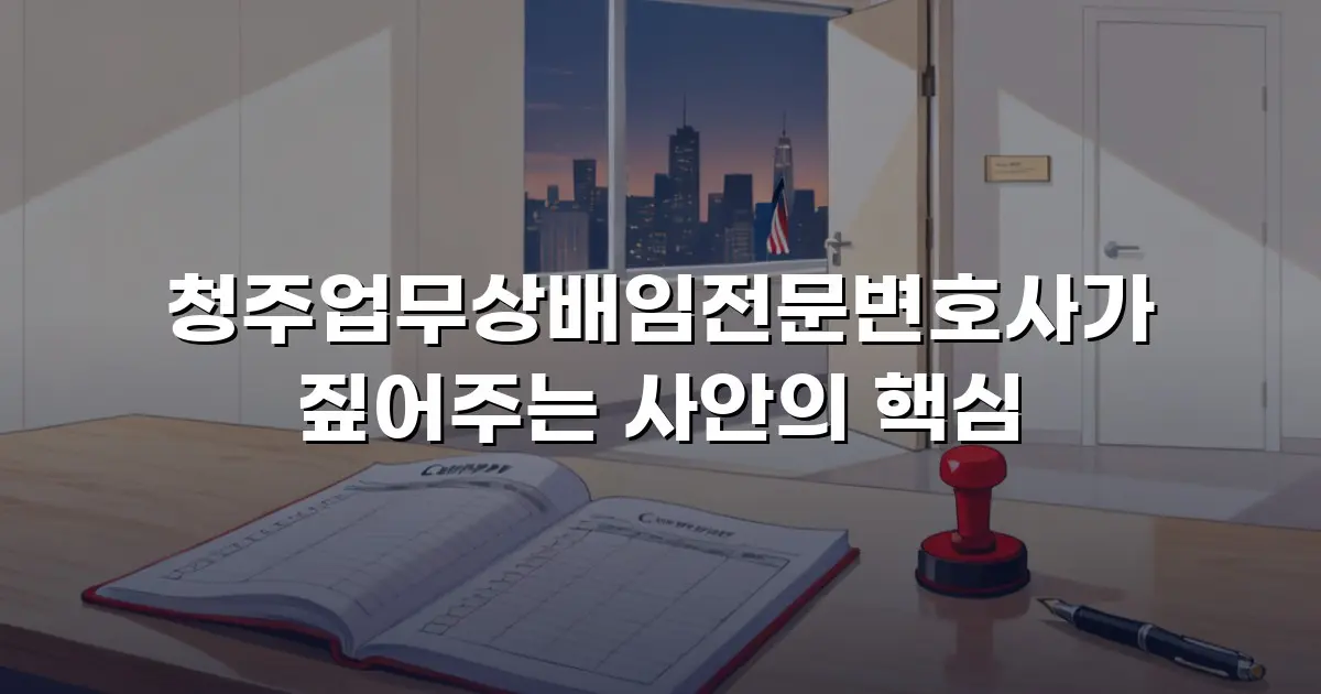 청주업무상배임전문변호사가 짚어주는 사안의 핵심