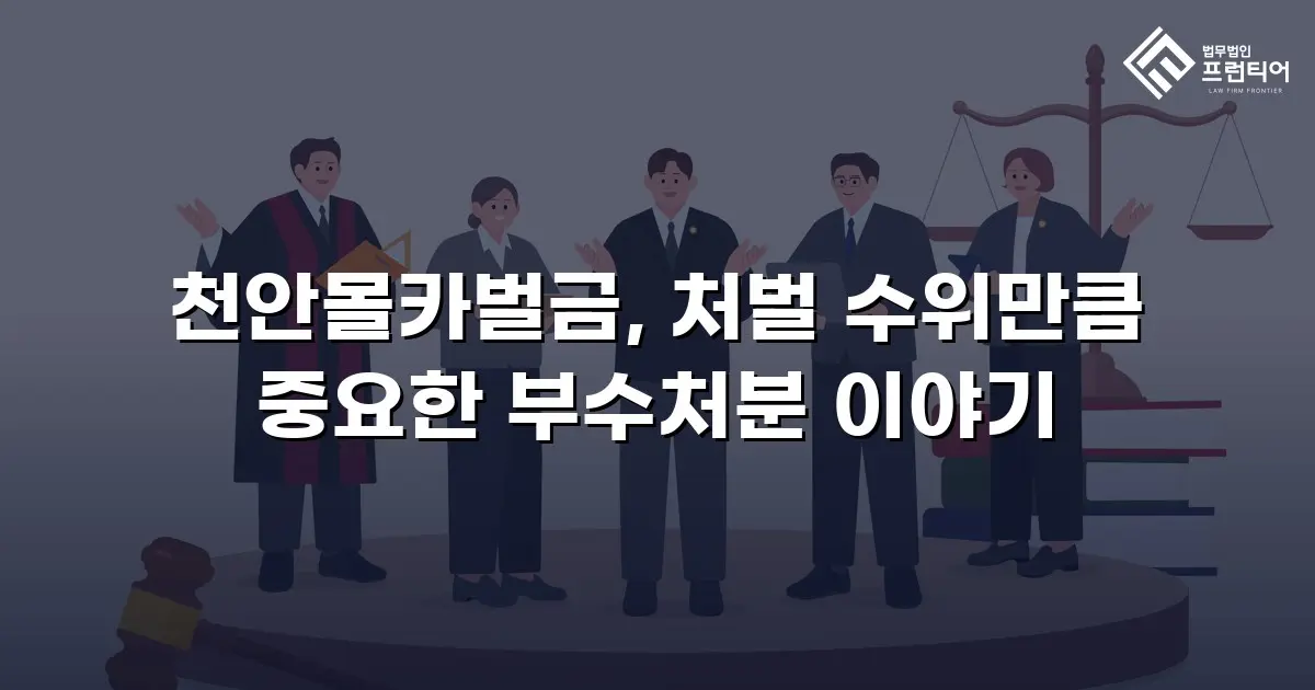 천안몰카벌금, 처벌 수위만큼 중요한 부수처분 이야기