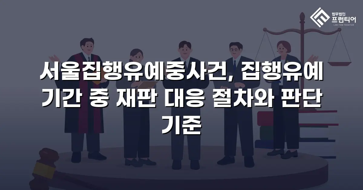 서울집행유예중사건, 집행유예 기간 중 재판 대응 절차와 판단 기준