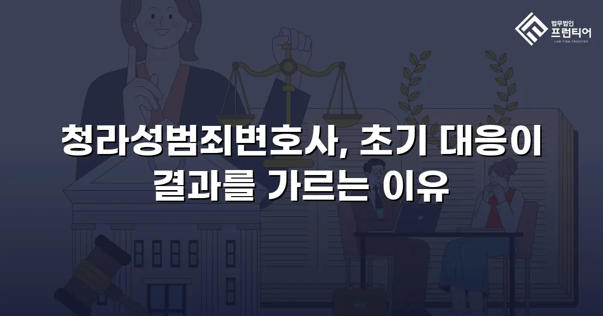 청라성범죄변호사, 초기 대응이 결과를 가르는 이유