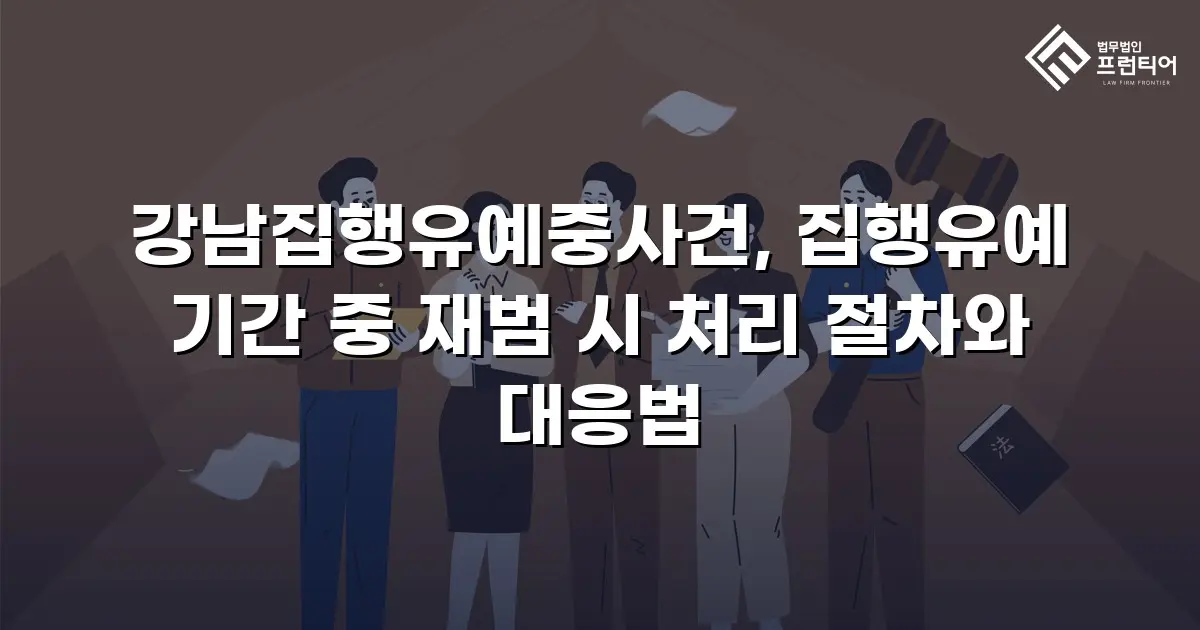 강남집행유예중사건, 집행유예 기간 중 재범 시 처리 절차와 대응법
