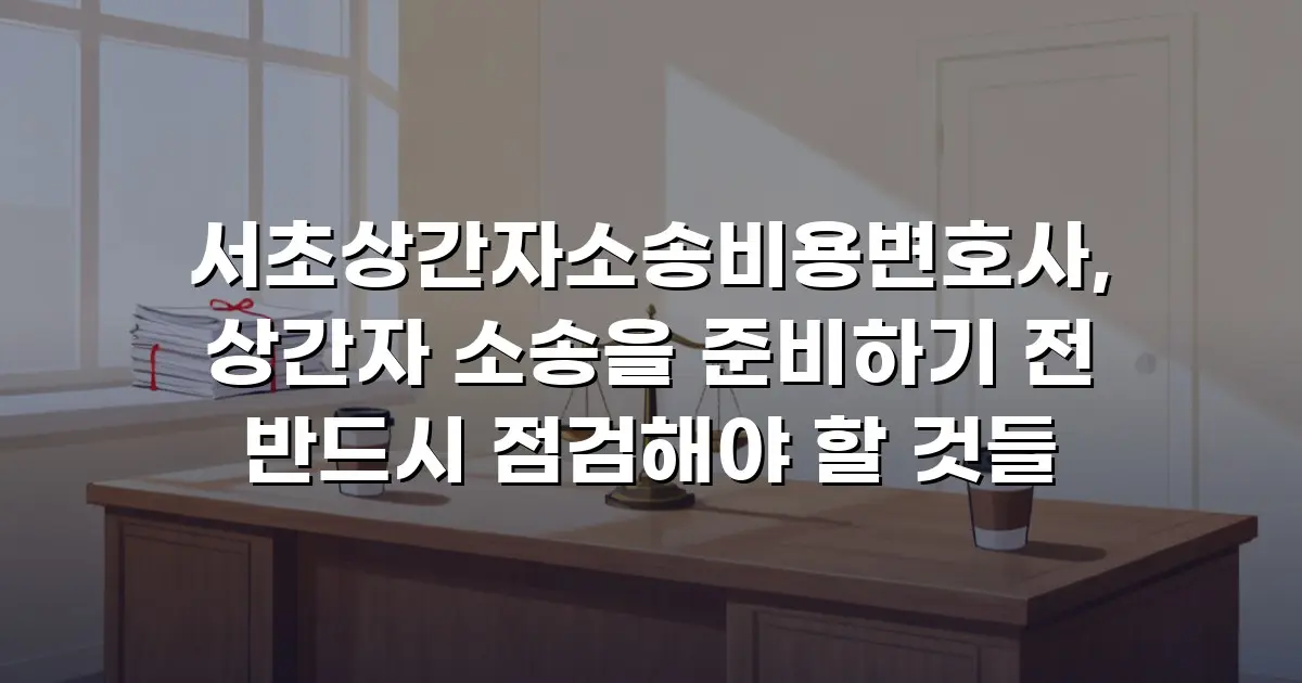 서초상간자소송비용변호사, 상간자 소송을 준비하기 전 반드시 점검해야 할 것들