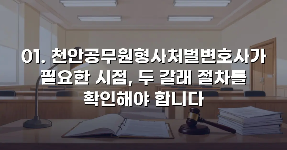 천안공무원형사처벌변호사가 필요한 시점, 두 갈래 절차를 확인해야 합니다