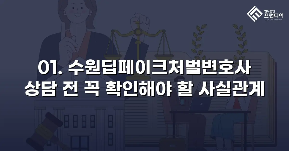 01. 수원딥페이크처벌변호사 상담 전 꼭 확인해야 할 사실관계