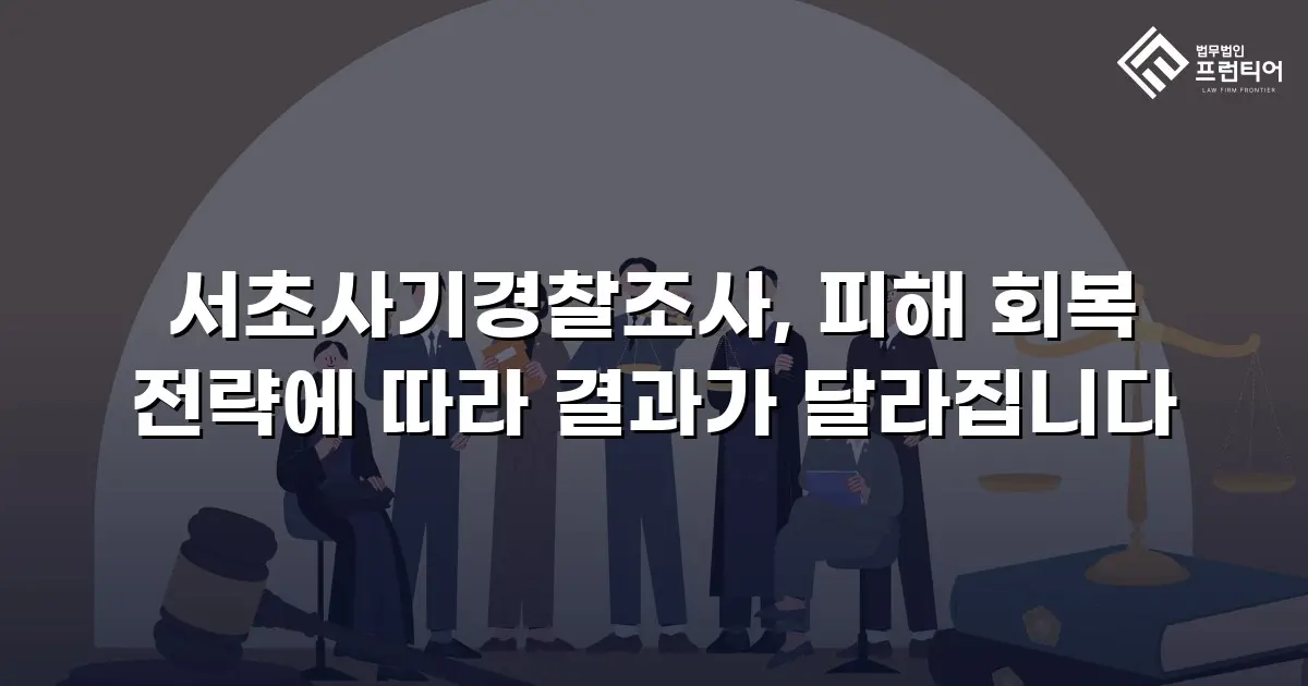 서초사기경찰조사, 피해 회복 전략에 따라 결과가 달라집니다