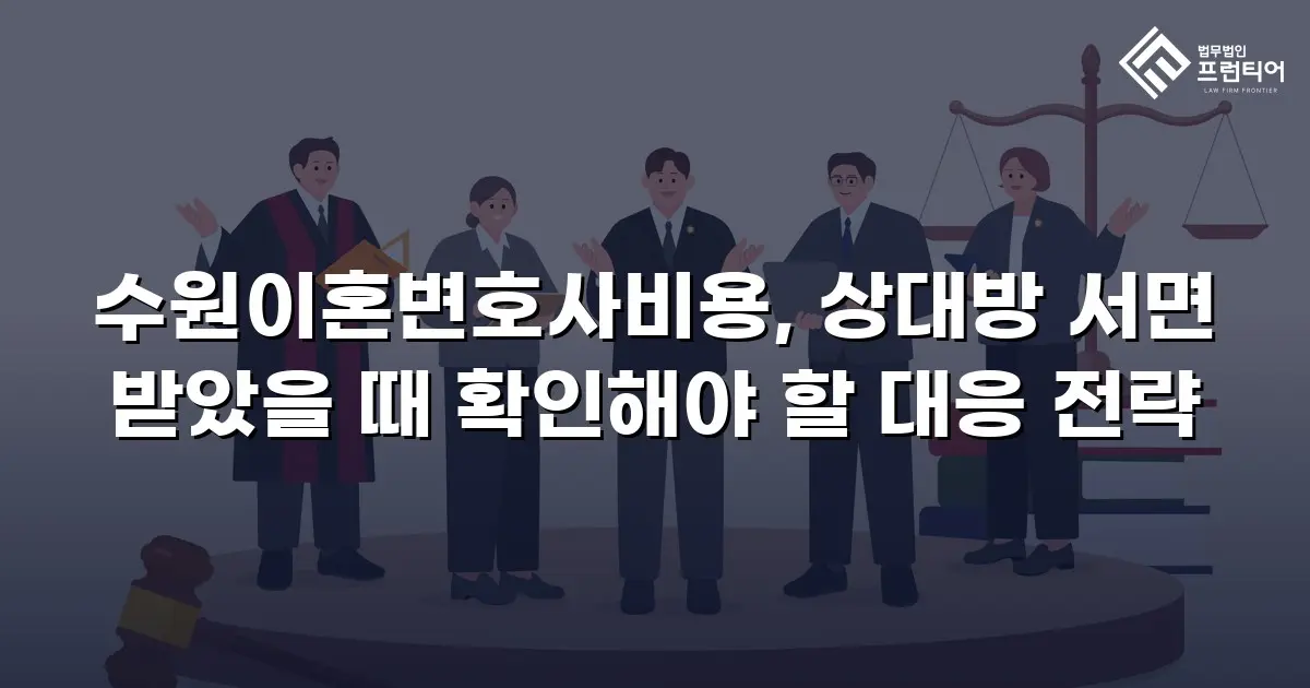 수원이혼변호사비용, 상대방 서면 받았을 때 확인해야 할 대응 전략