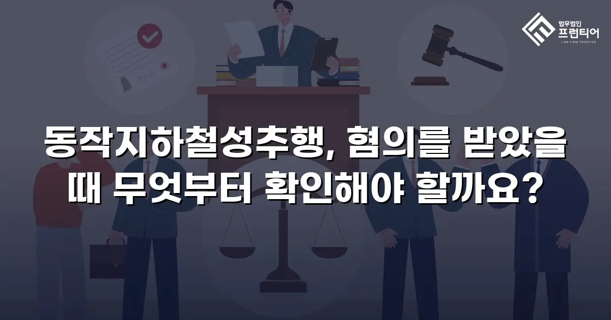동작지하철성추행, 혐의를 받았을 때 무엇부터 확인해야 할까요?