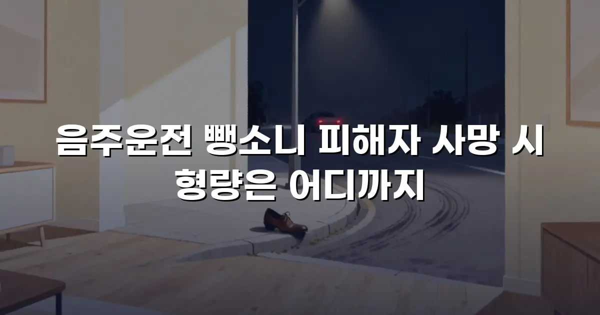 음주운전 뺑소니 피해자 사망 시 형량은 어디까지