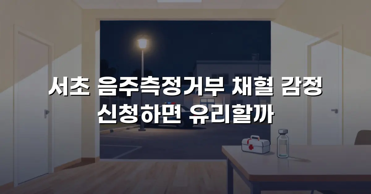 서초 음주측정거부 채혈 감정 신청하면 유리할까