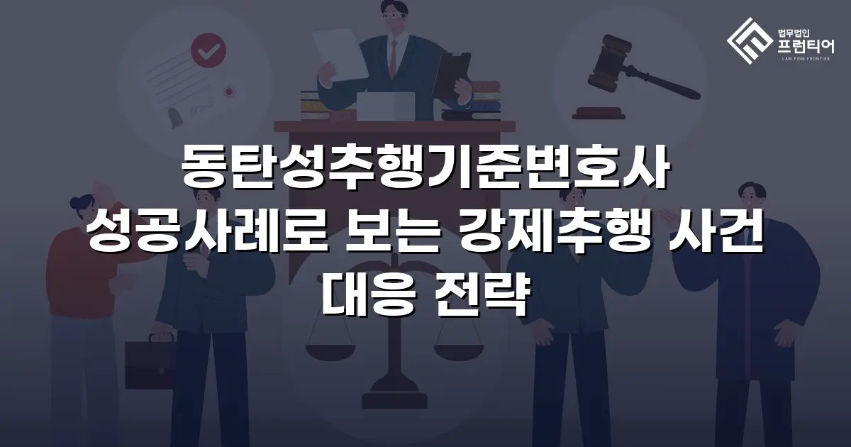 동탄성추행기준변호사 성공사례로 보는 강제추행 사건 대응 전략