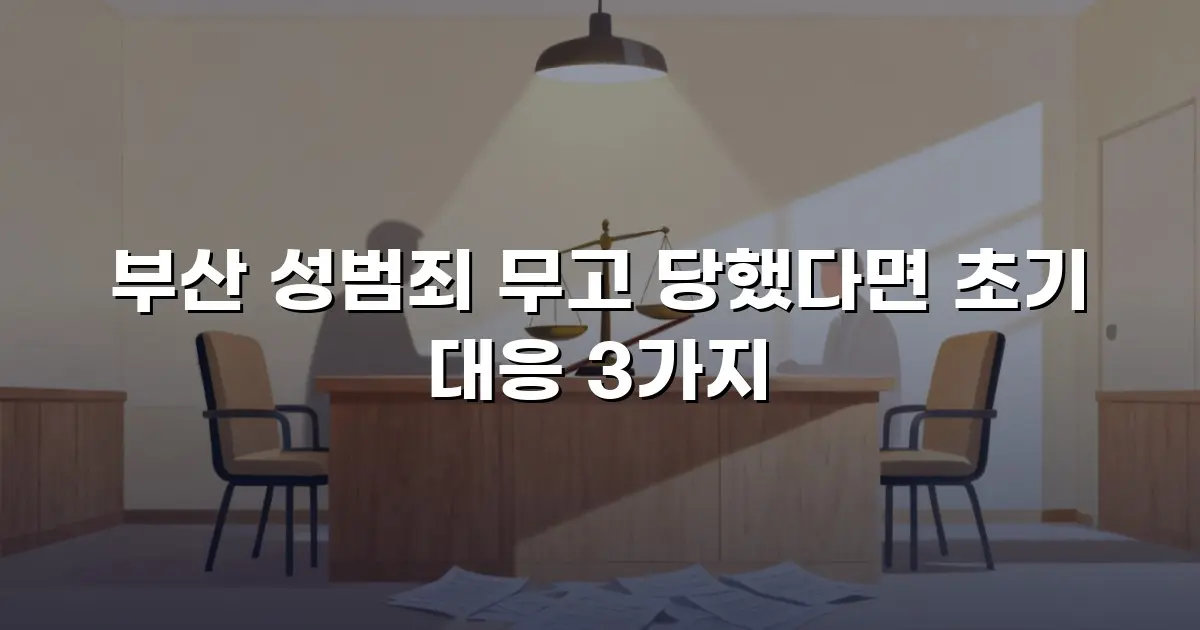 부산 성범죄 무고 당했다면 초기 대응 3가지