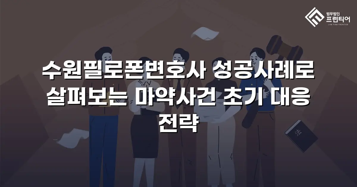 수원필로폰변호사 성공사례로 살펴보는 마약사건 초기 대응 전략