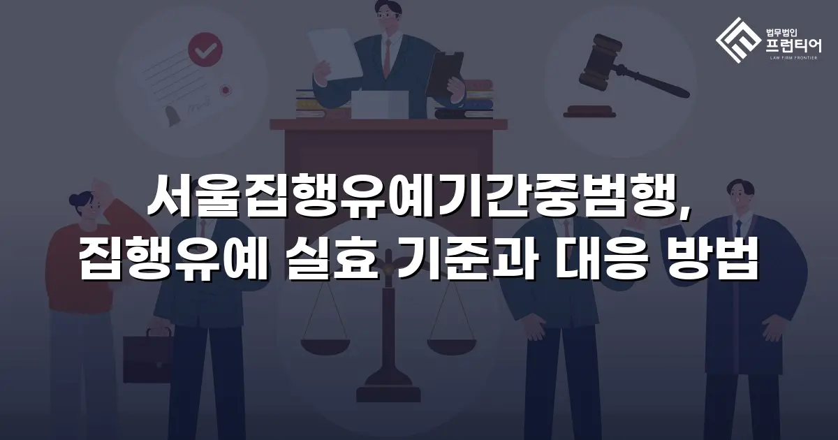 서울집행유예기간중범행, 집행유예 실효 기준과 대응 방법