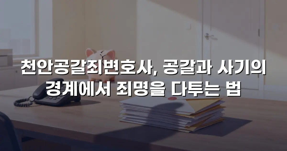 천안공갈죄변호사, 공갈과 사기의 경계에서 죄명을 다투는 법