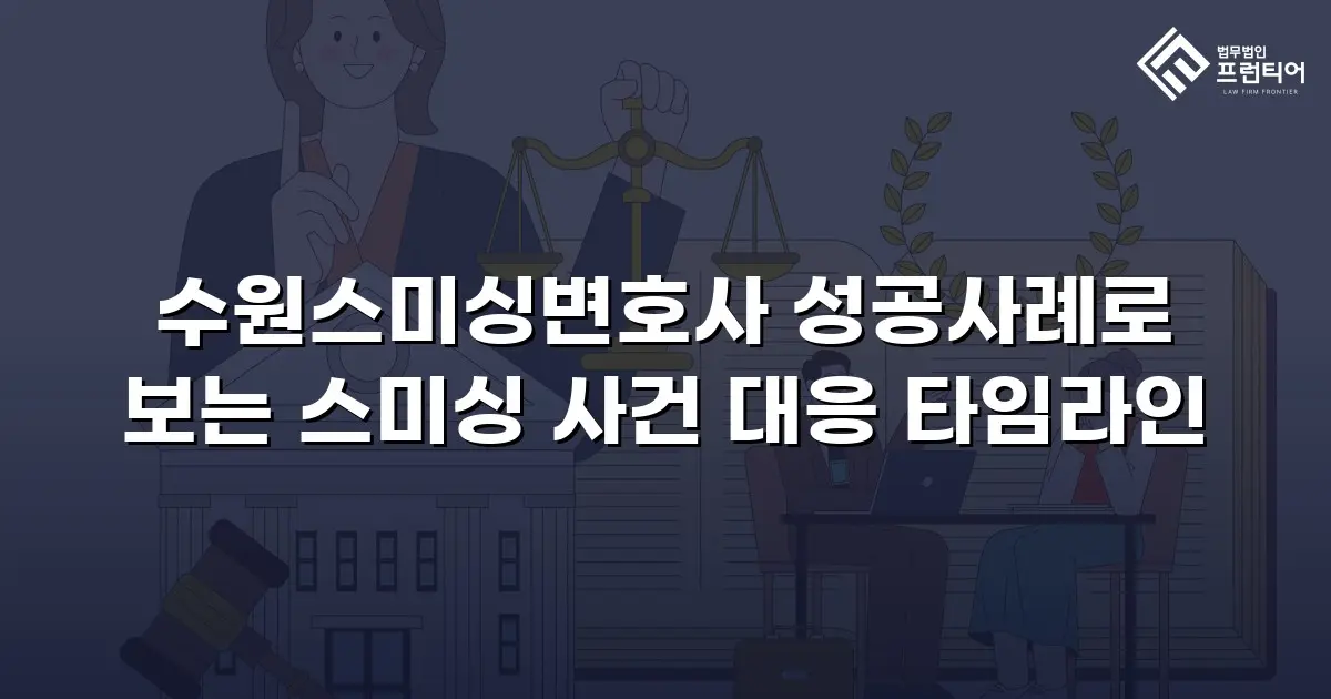 수원스미싱변호사 성공사례로 보는 스미싱 사건 대응 타임라인