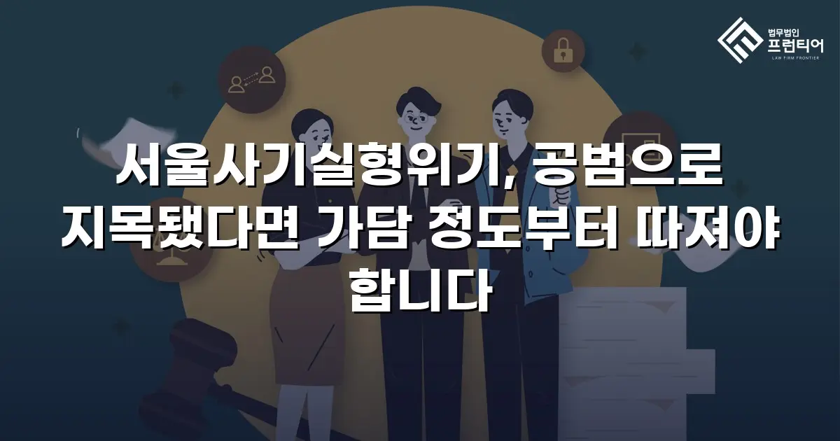 서울사기실형위기, 공범으로 지목됐다면 가담 정도부터 따져야 합니다