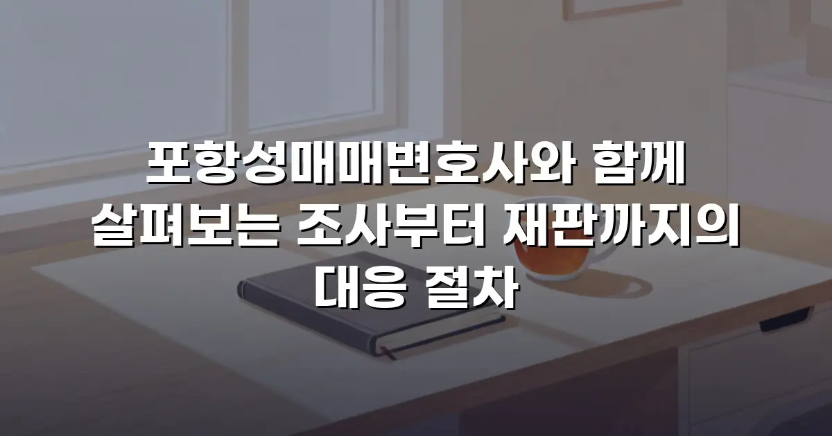 포항성매매변호사와 함께 살펴보는 조사부터 재판까지의 대응 절차