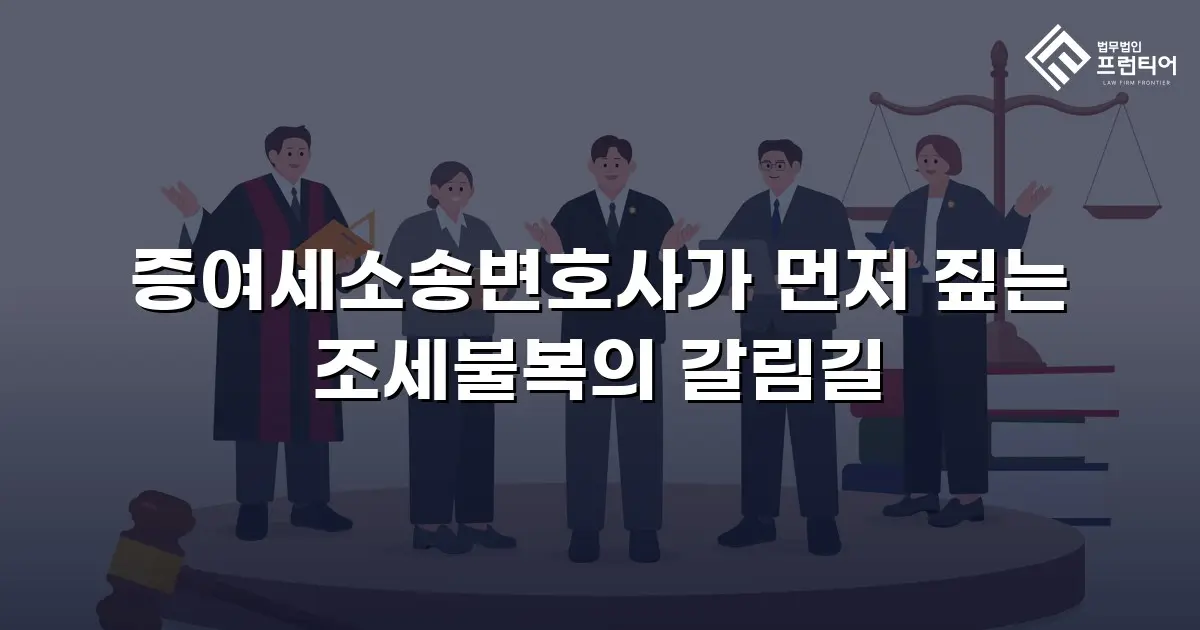 증여세소송변호사가 먼저 짚는 조세불복의 갈림길