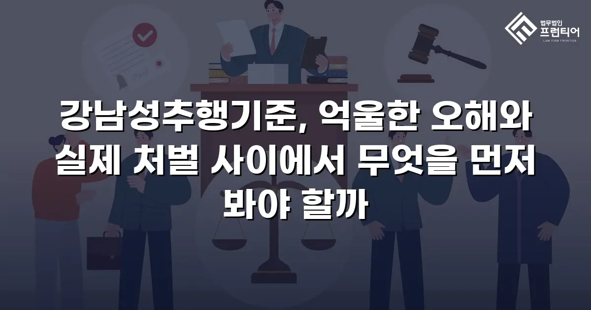 강남성추행기준, 억울한 오해와 실제 처벌 사이에서 무엇을 먼저 봐야 할까