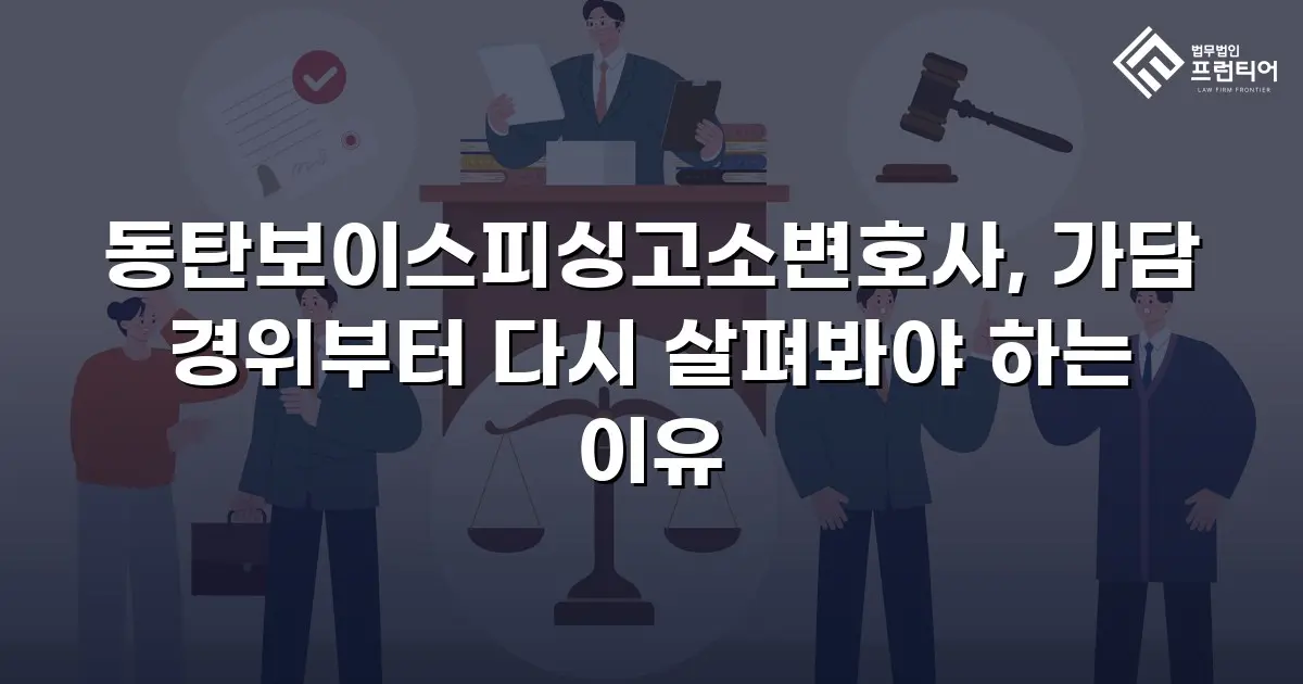 동탄보이스피싱고소변호사, 가담 경위부터 다시 살펴봐야 하는 이유