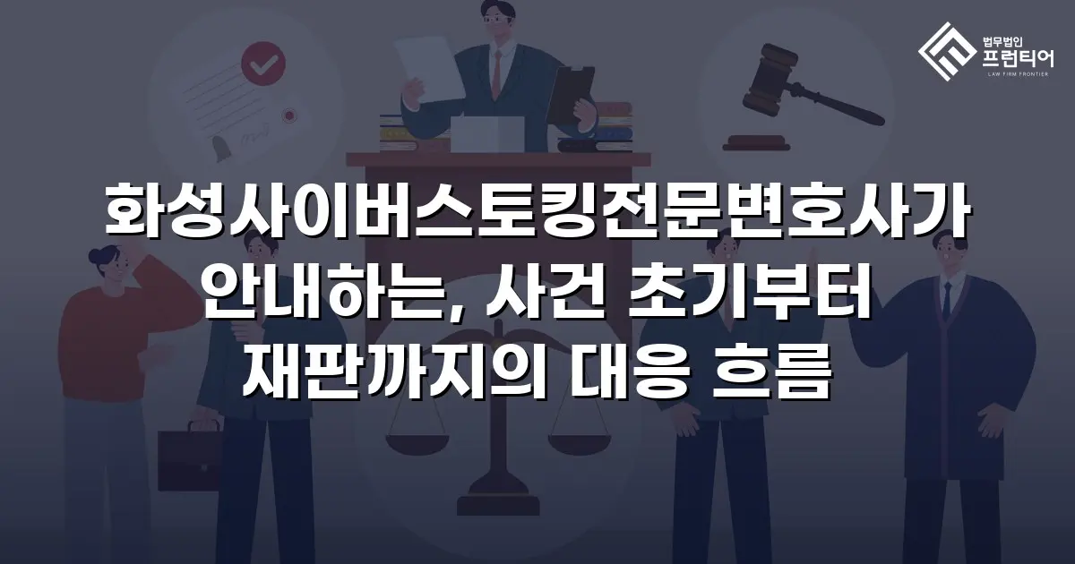 화성사이버스토킹전문변호사가 안내하는, 사건 초기부터 재판까지의 대응 흐름
