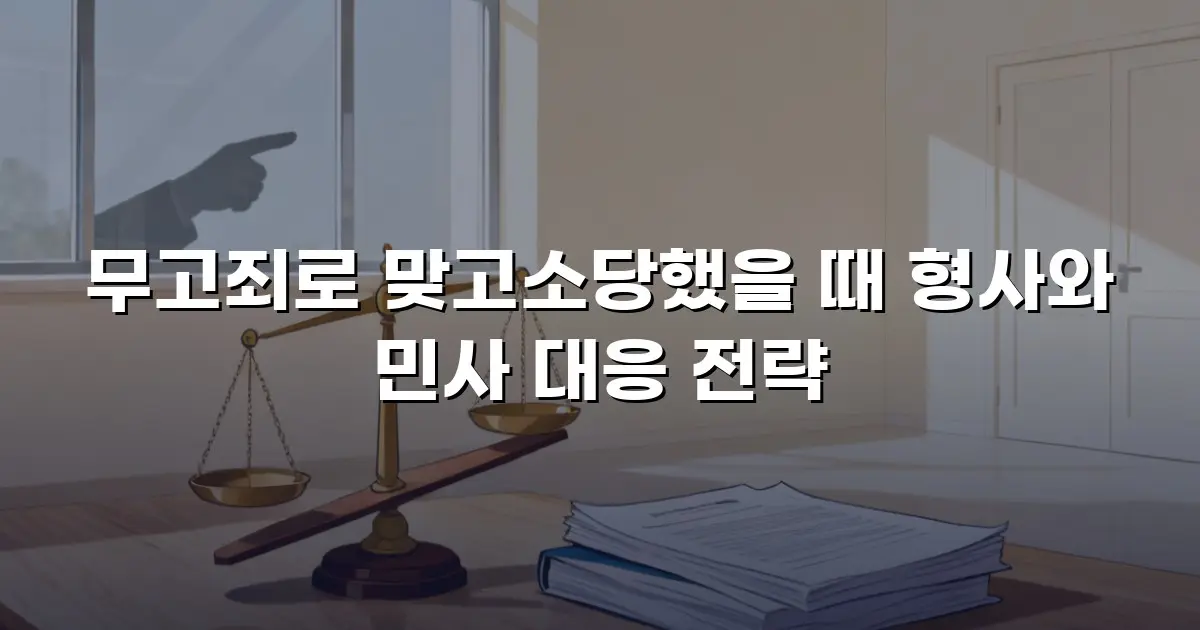 무고죄로 맞고소당했을 때 형사와 민사 대응 전략