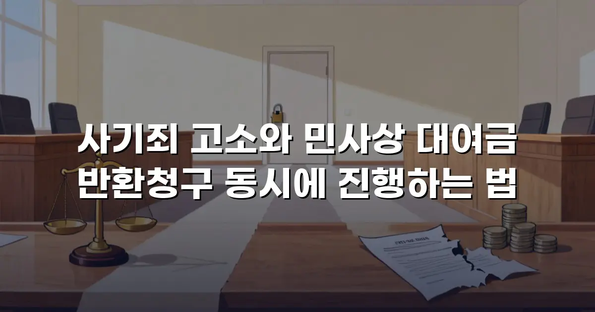 사기죄 고소와 민사상 대여금 반환청구 동시에 진행하는 법