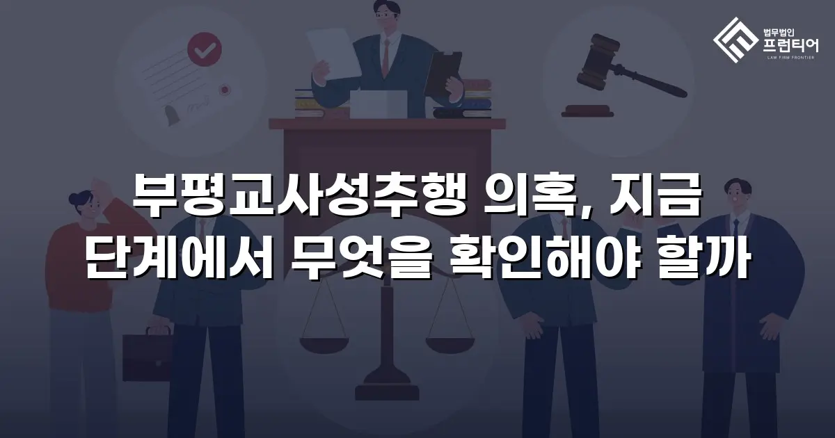 부평교사성추행 의혹, 지금 단계에서 무엇을 확인해야 할까