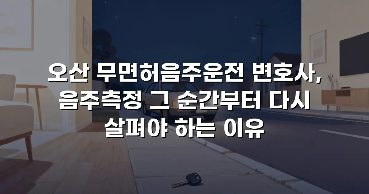 오산 무면허음주운전 변호사, 음주측정 그 순간부터 다시 살펴야 하는 이유