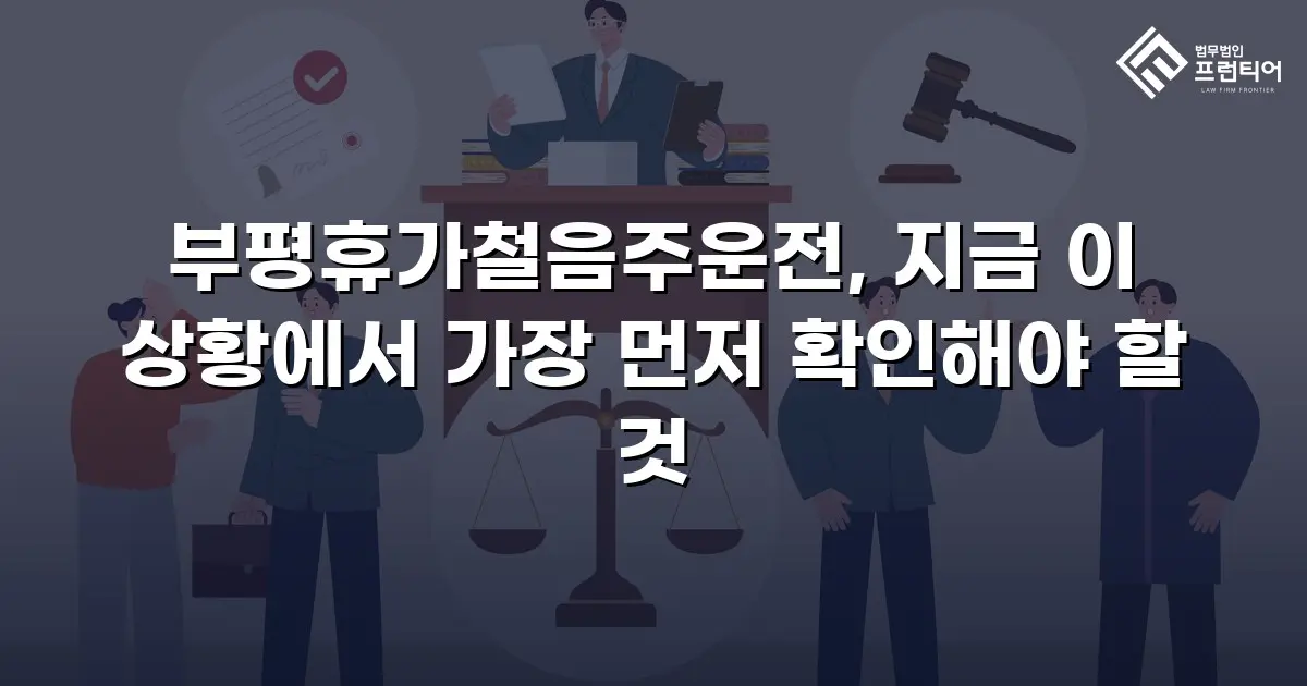 부평휴가철음주운전, 지금 이 상황에서 가장 먼저 확인해야 할 것