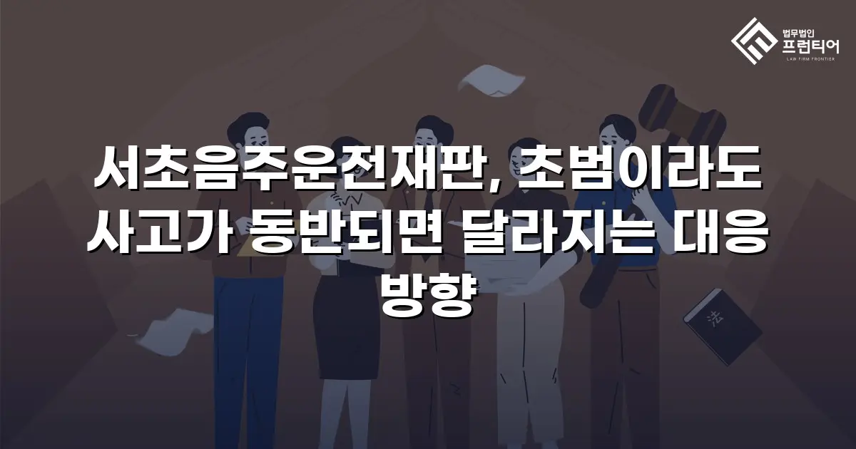 서초음주운전재판, 초범이라도 사고가 동반되면 달라지는 대응 방향