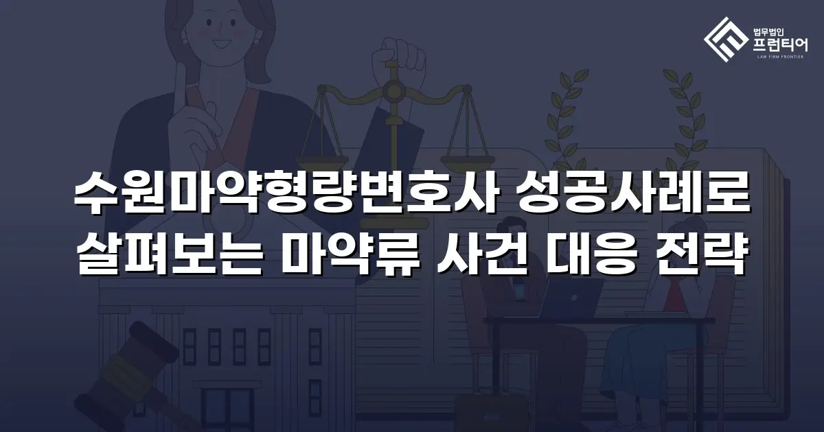 수원마약형량변호사 성공사례로 살펴보는 마약류 사건 대응 전략