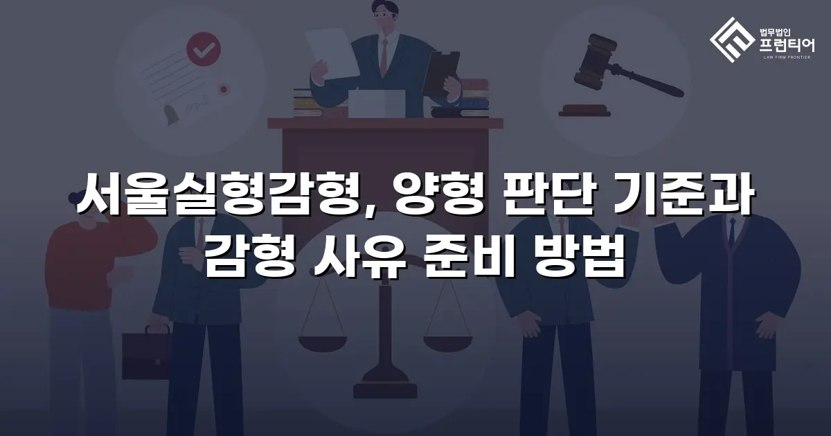 서울실형감형, 양형 판단 기준과 감형 사유 준비 방법