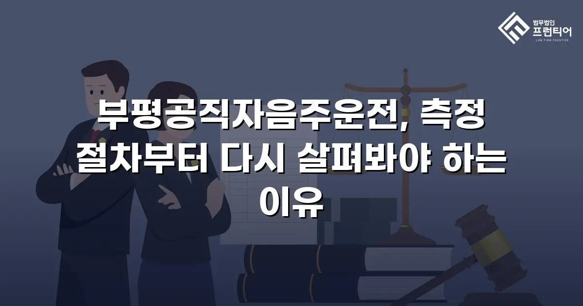 부평공직자음주운전, 측정 절차부터 다시 살펴봐야 하는 이유